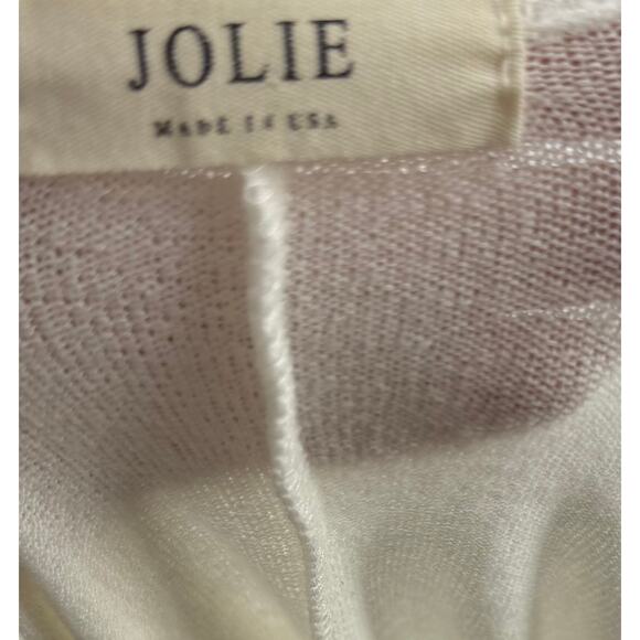 Jolie Womens Dolman Sweater Size M/L Ivory Cream Boat Neck Lightweight Terry - Picture 5 of 5